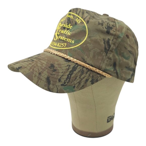 Riverside Traffic Systems Camo Rope Snapback Cap Trucker Baseball Hunting Hat - Picture 2 of 14